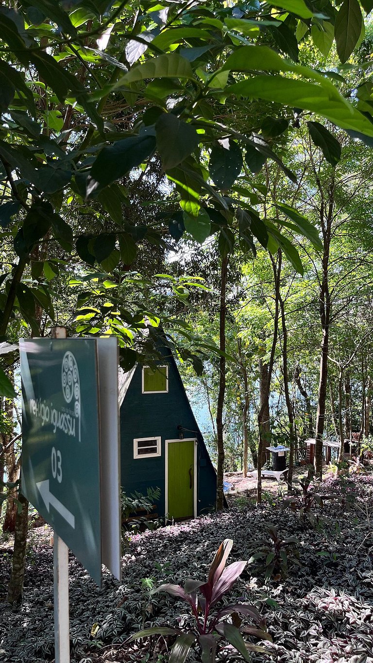 lindo chale pra 4 pessoas em Capanema com vista pro rio e ve